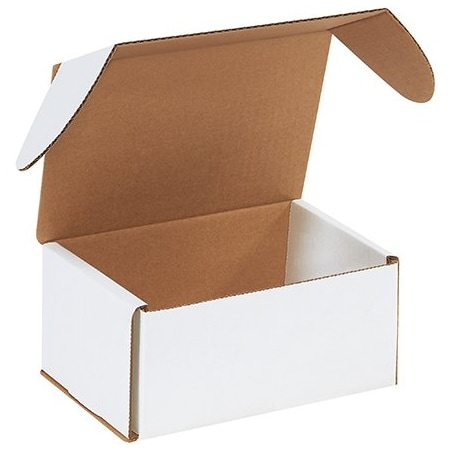 Bsc Preferred 7-5/8 x 5 7/16 x 3 9/16'' White Outside Tuck Mailers, 25PK MEZ753